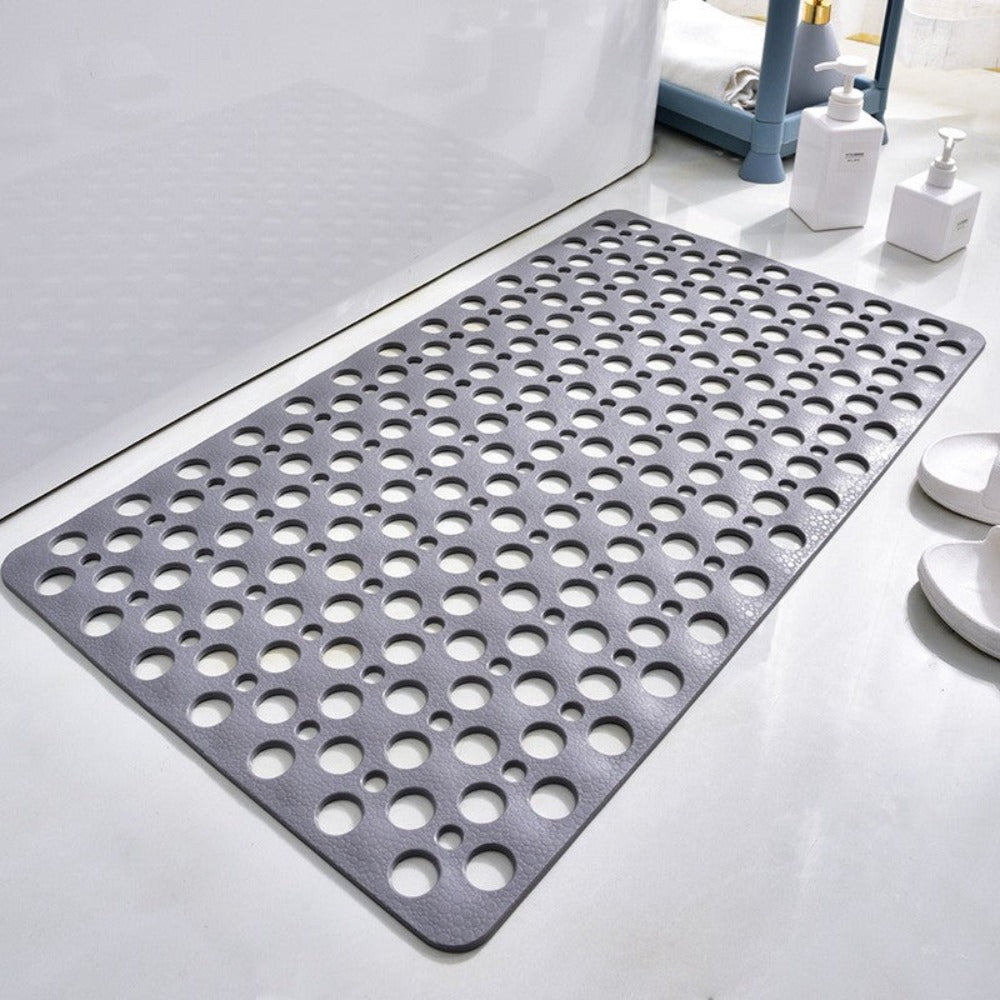 Non-Slip Shower Mat with Anti-Skid Grip & Quick Drainage