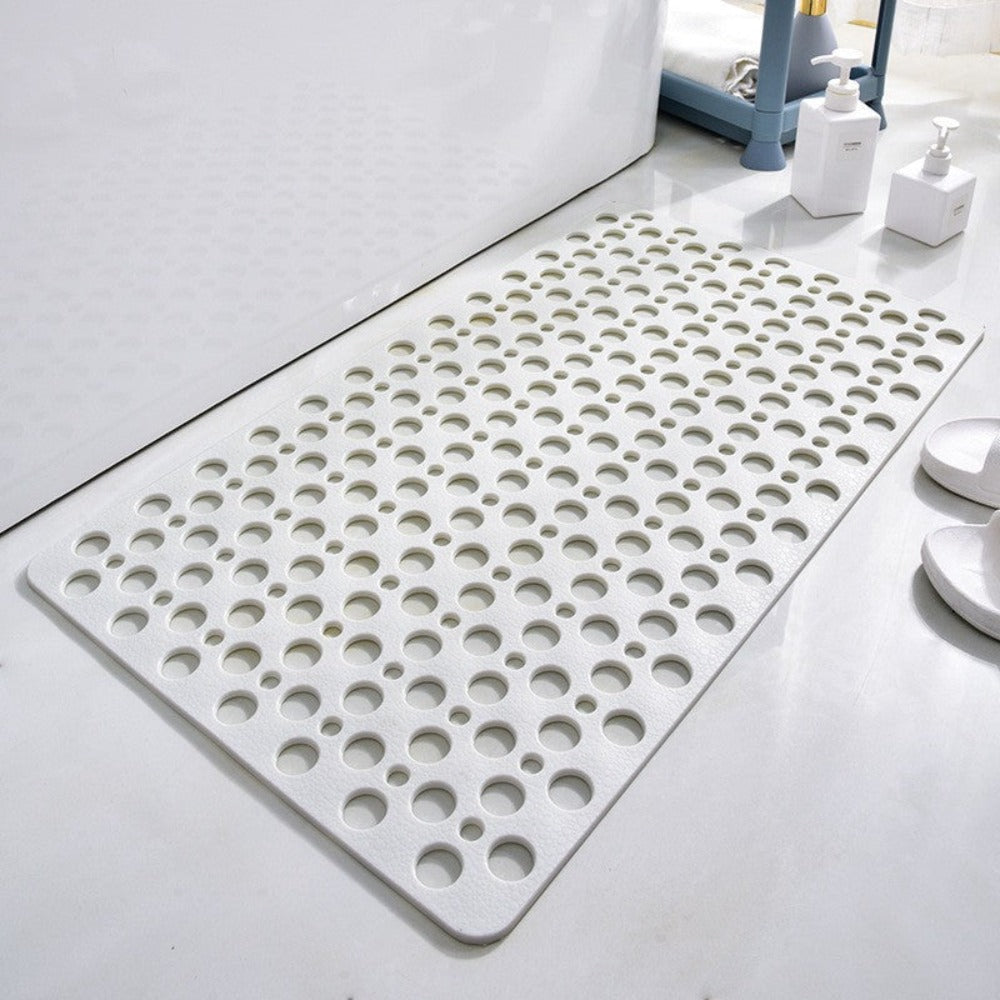 Non-Slip Shower Mat with Anti-Skid Grip & Quick Drainage