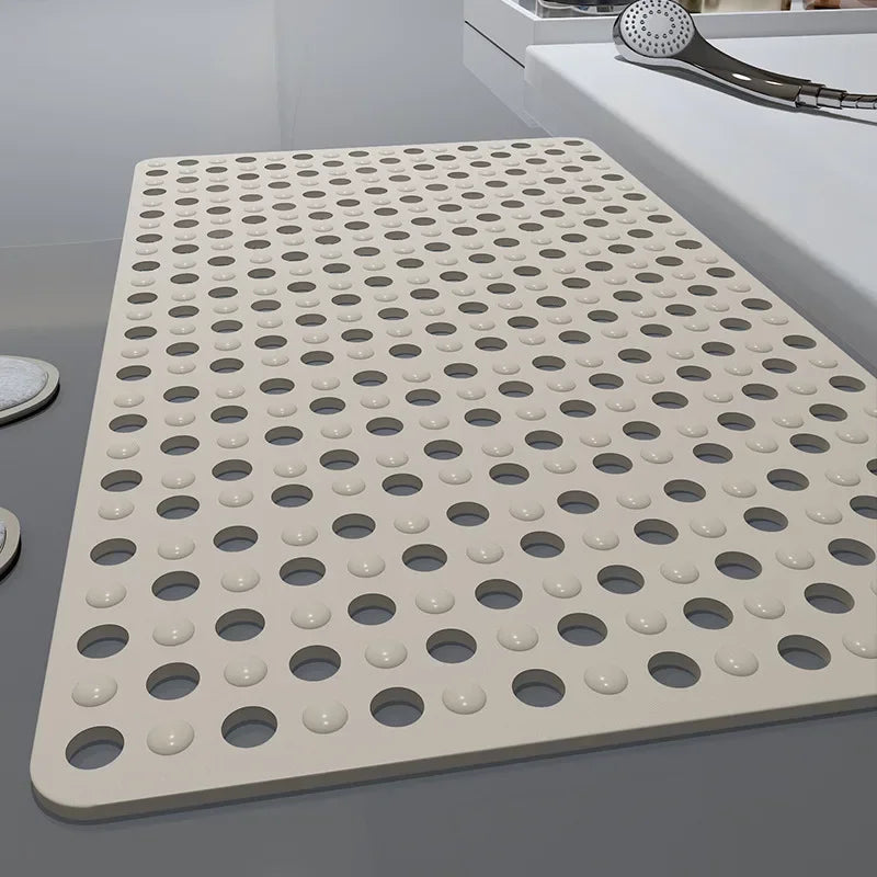 Non-Slip Shower Mat with Anti-Skid Grip & Quick Drainage
