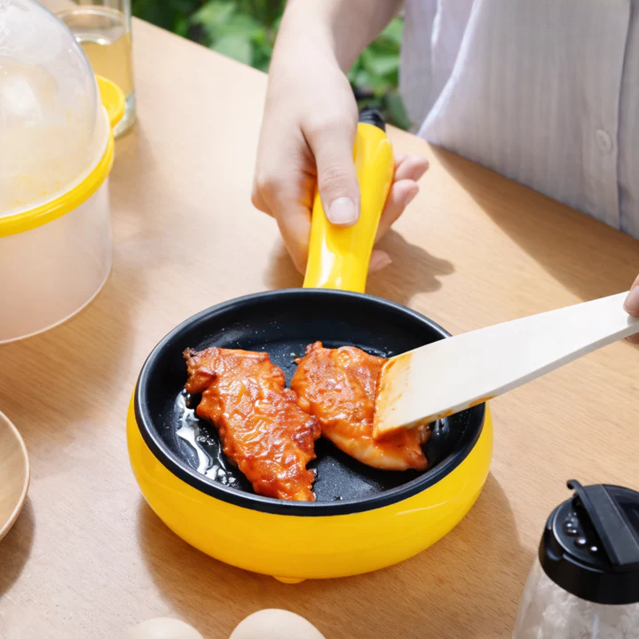 Non-Stick Mini Electric Frying Pan with Automatic Shut-Off