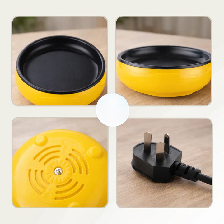 Non-Stick Mini Electric Frying Pan with Automatic Shut-Off