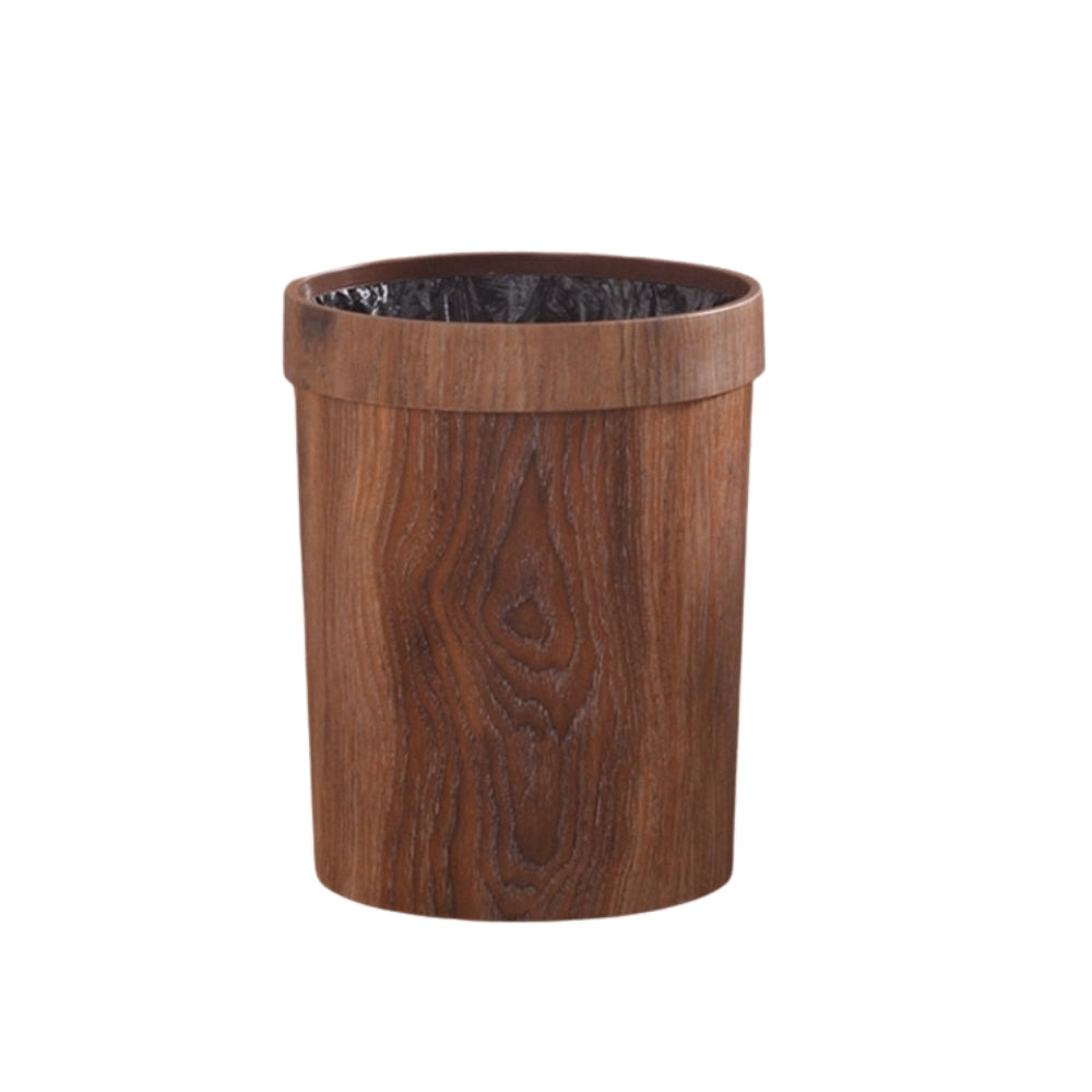 Nordic-Style Wood Finish Bin