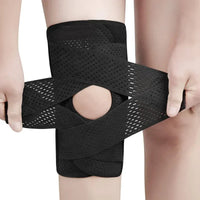 Open-Patella Knee Support with Adjustable Straps for Sports and Recovery
