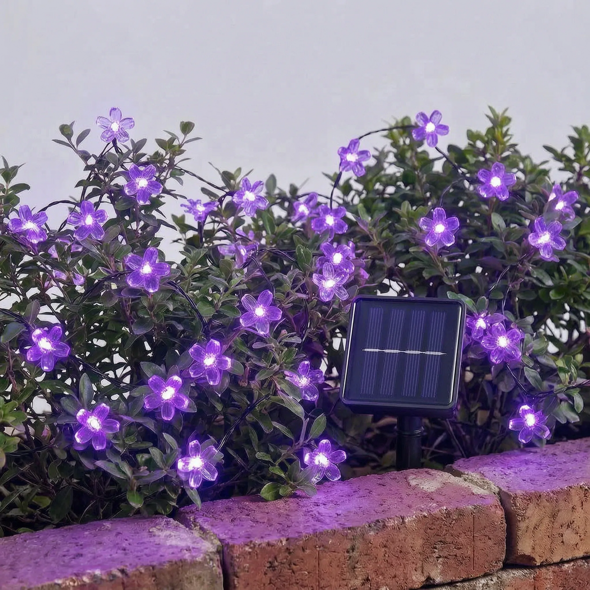 Outdoor Solar LED Flower String Lights for Garden