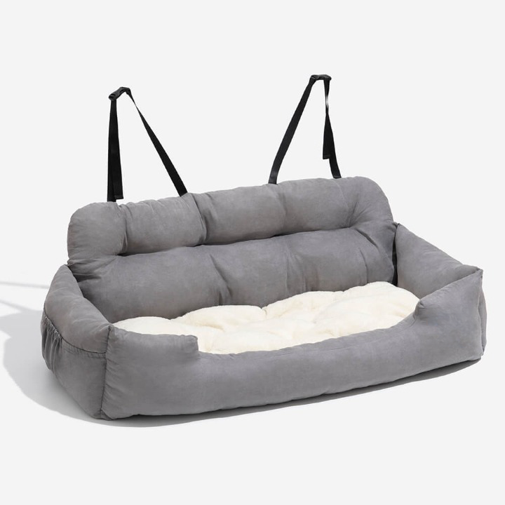 Pet Car Seat Bed for Dogs - Safe Travel & Comfort