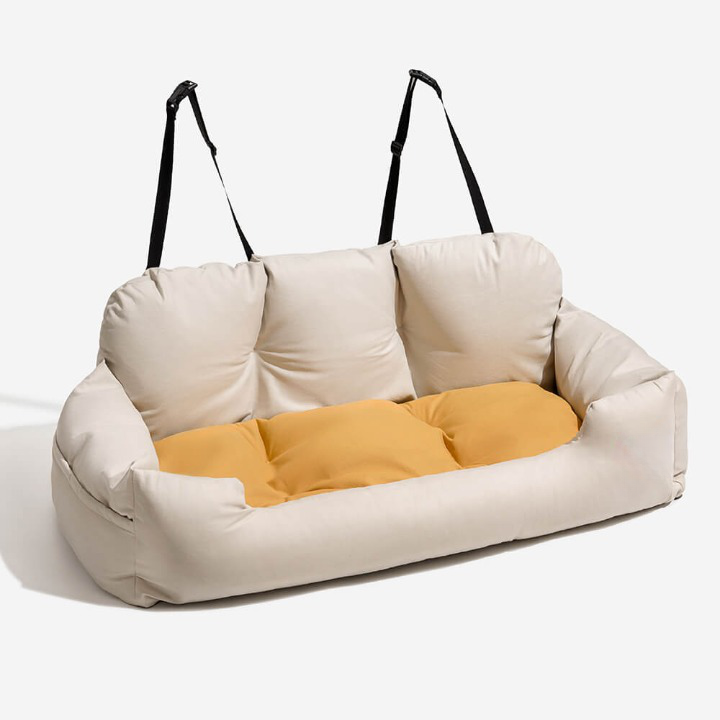 Pet Car Seat Bed for Dogs - Safe Travel & Comfort