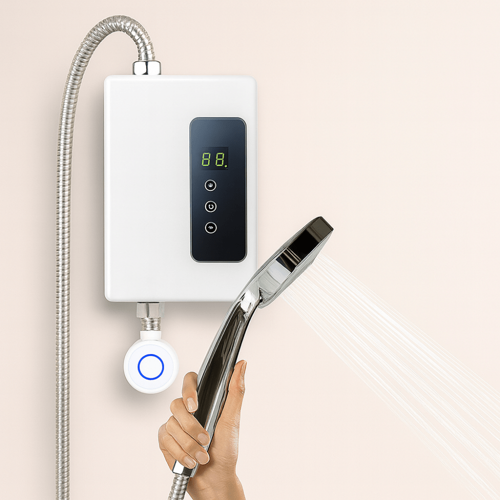 Portable 3500W Tankless Water Heater – Compact and Energy-Efficient Instant Water Heater for Bathroom and Kitchen