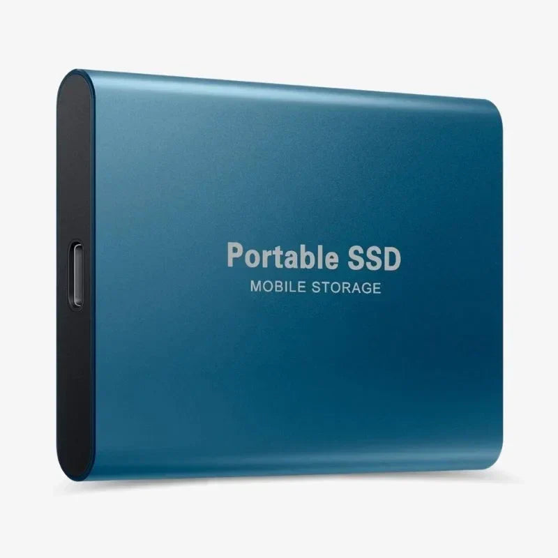Portable External USB SSD Data Storage with Fast Transfer
