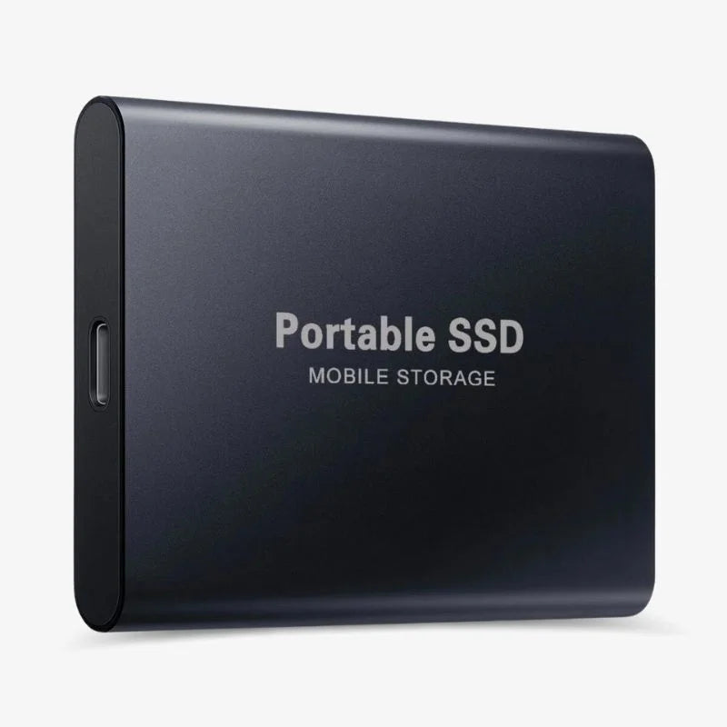 Portable External USB SSD Data Storage with Fast Transfer