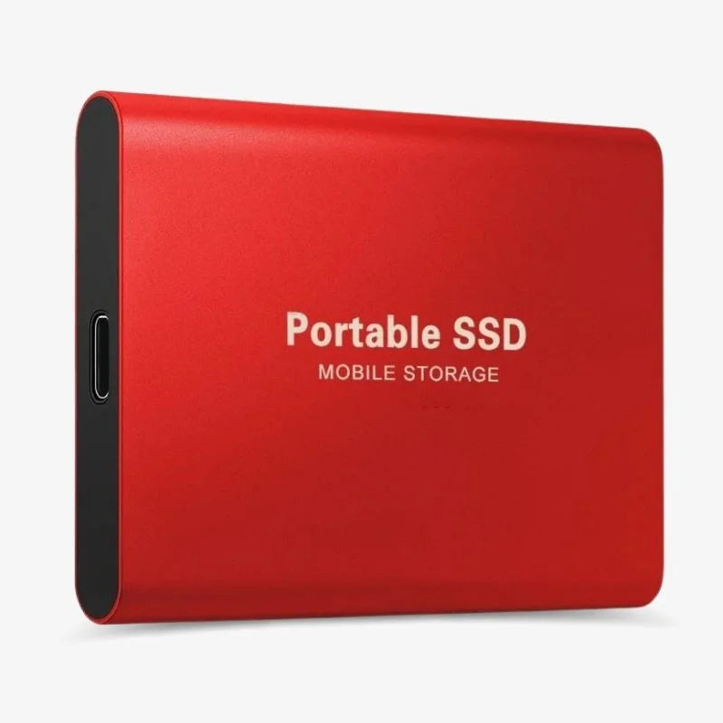 Portable External USB SSD Data Storage with Fast Transfer