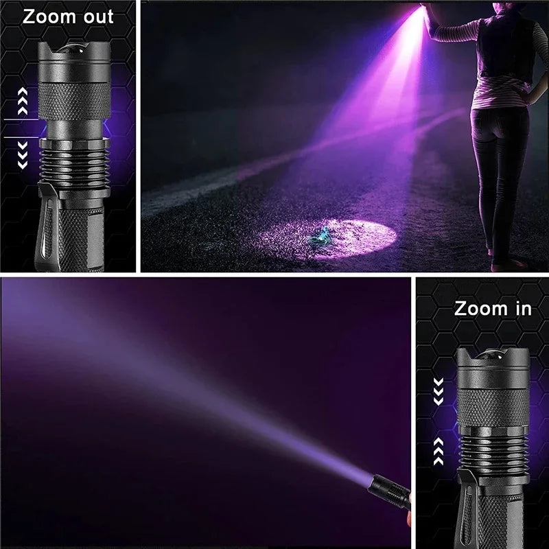 Portable LED UV Inspection Light — Compact 395nm Stain Detector