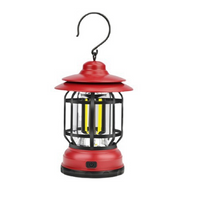 Portable Retro LED Camping Lantern with USB Charging