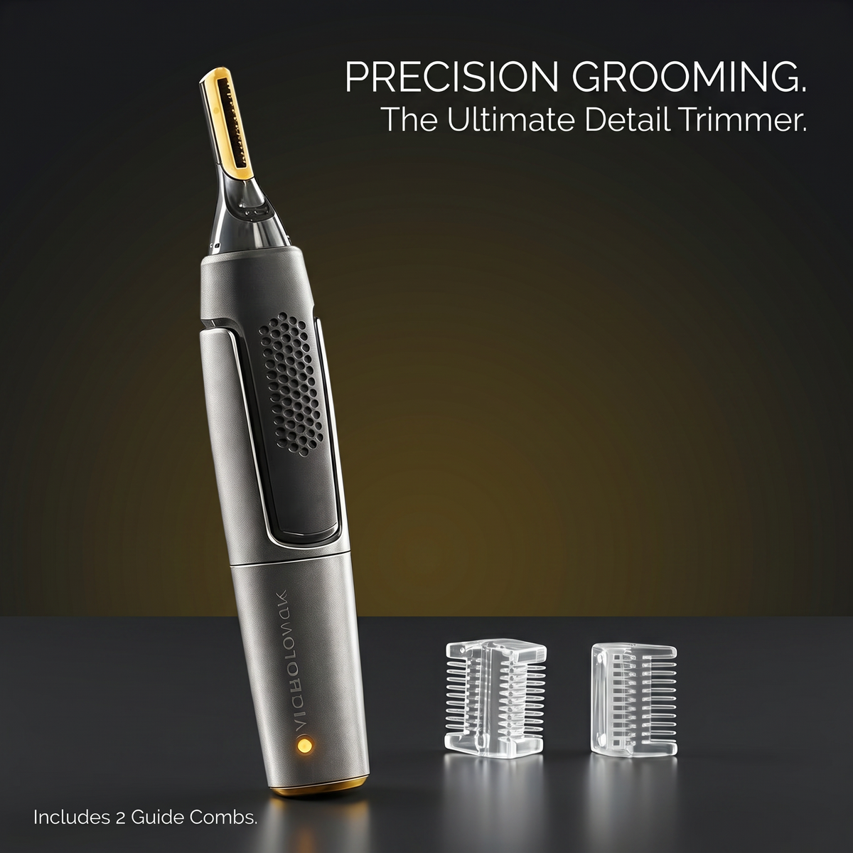 Precision Trimmer | Ultra-Thin Nose Hair Trimmer with Micro-Oscillating Blades | Ergonomic Design for Safe Hair Removal