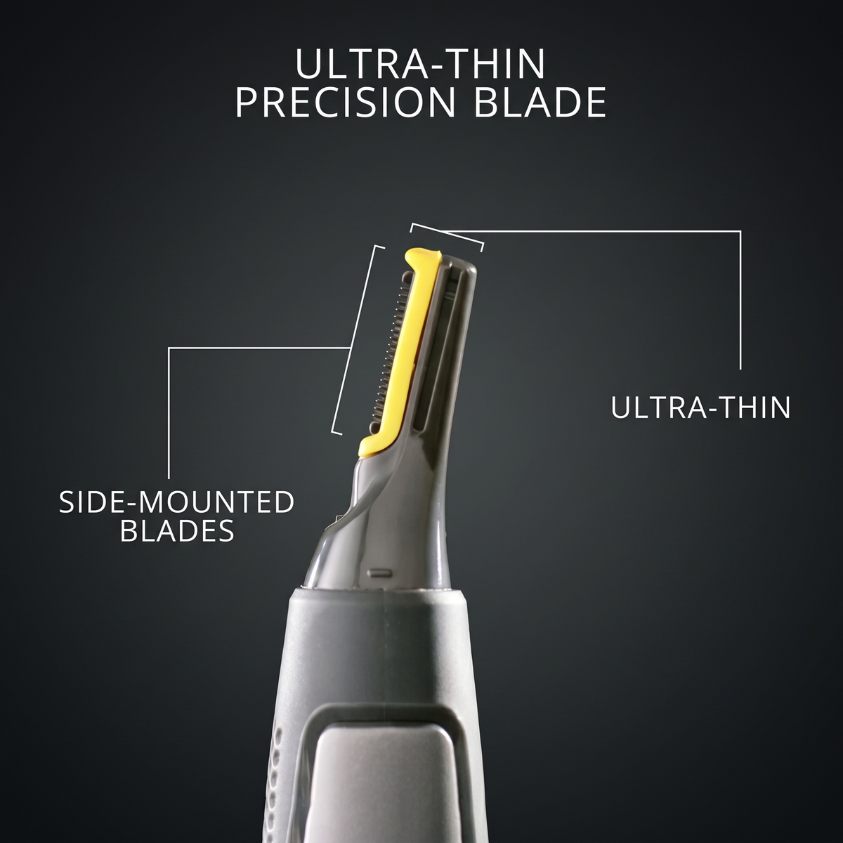 Precision Trimmer | Ultra-Thin Nose Hair Trimmer with Micro-Oscillating Blades | Ergonomic Design for Safe Hair Removal
