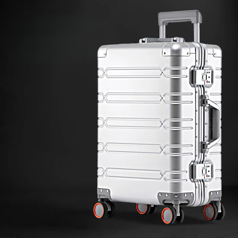 Premium Aluminum Suitcase with TSA Lock and Silent Wheels