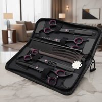 Professional 4-Piece Pet Grooming Scissors Set for Dogs and Cats
