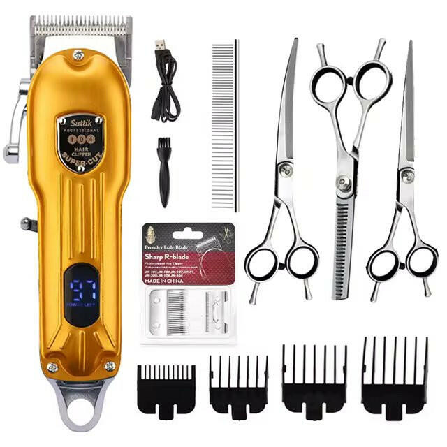 Professional Dog Grooming Kit with Clipper and Scissors