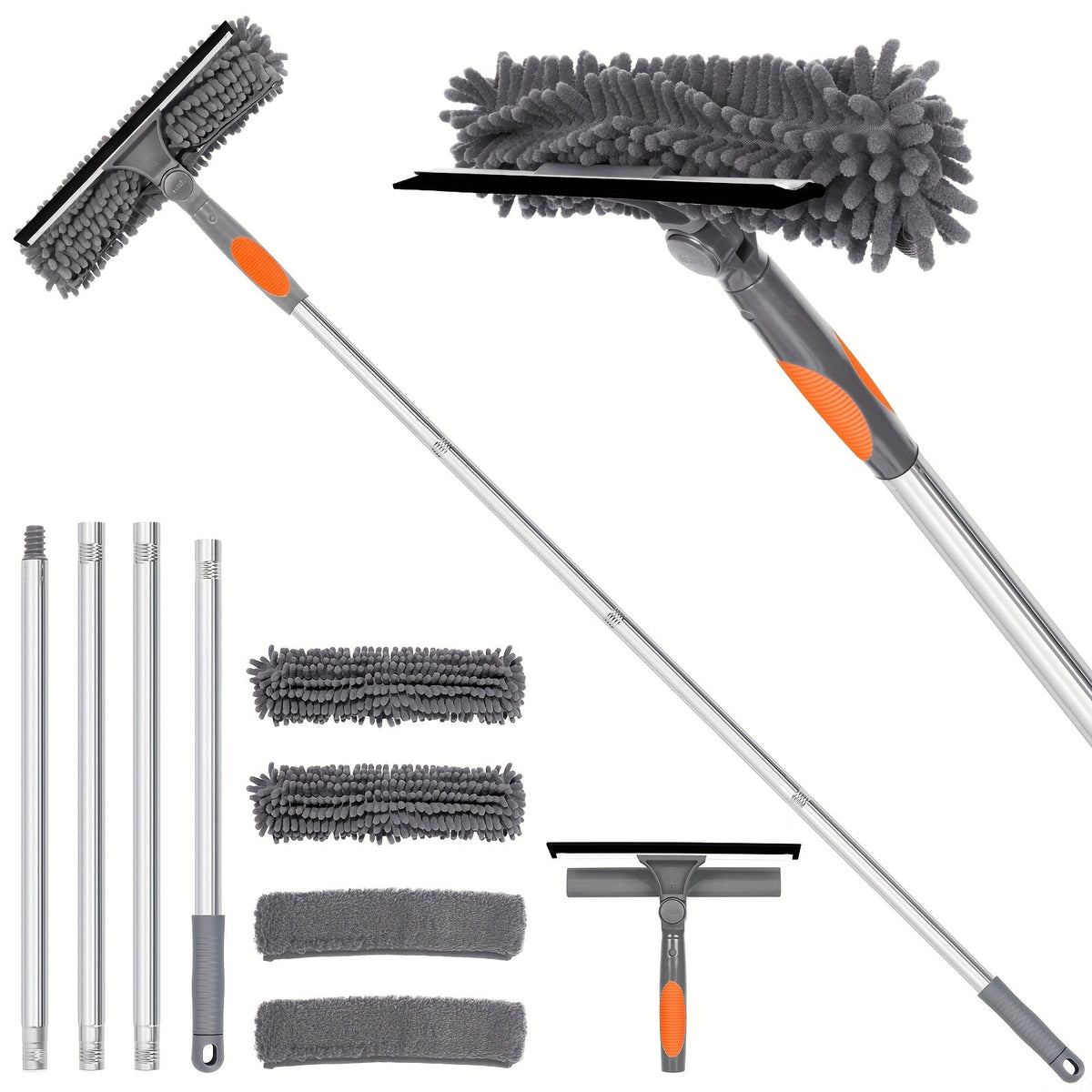 Professional Telescopic Window Cleaner for Streak-Free Windows