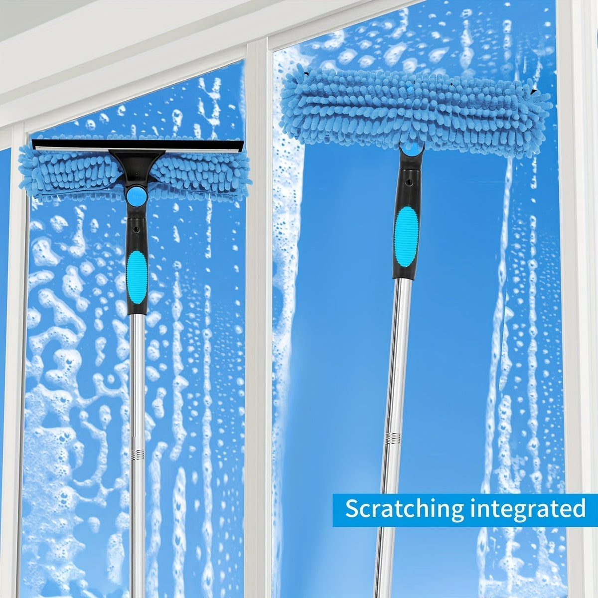 Professional Telescopic Window Cleaner for Streak-Free Windows