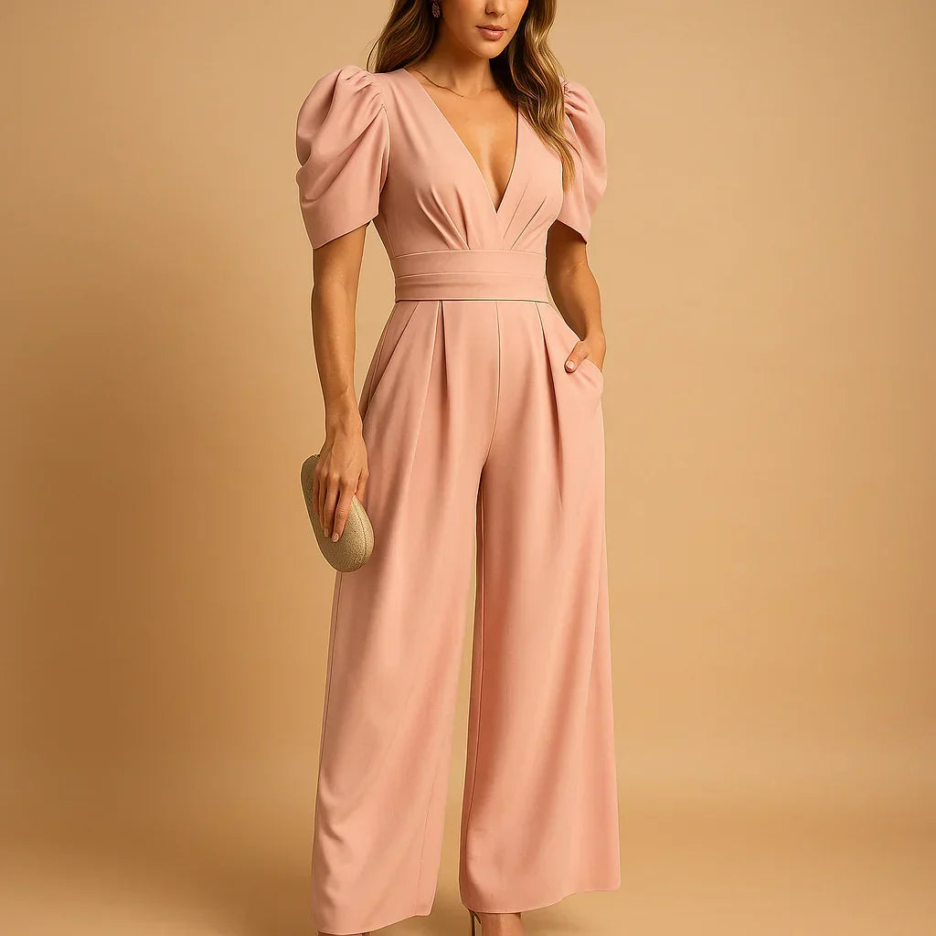 Puff Sleeve Jumpsuit
