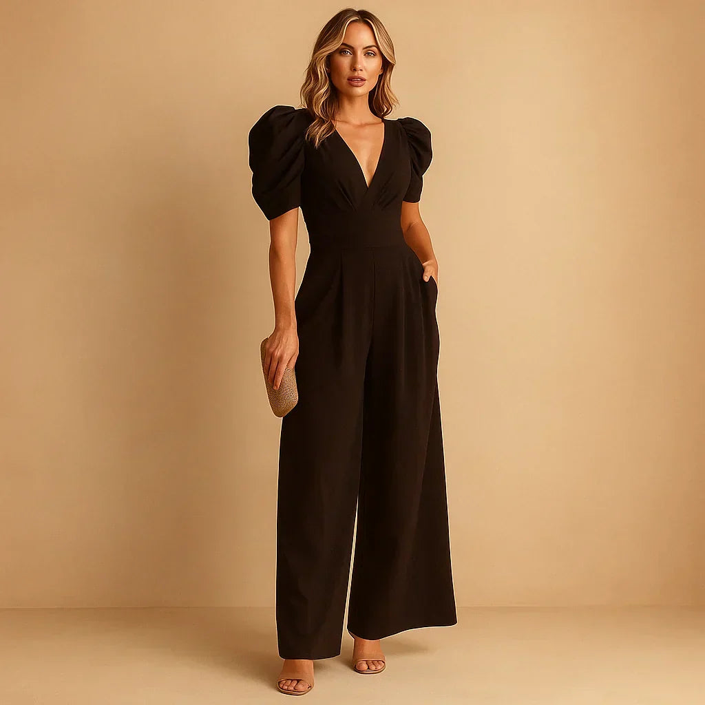 Puff Sleeve Jumpsuit