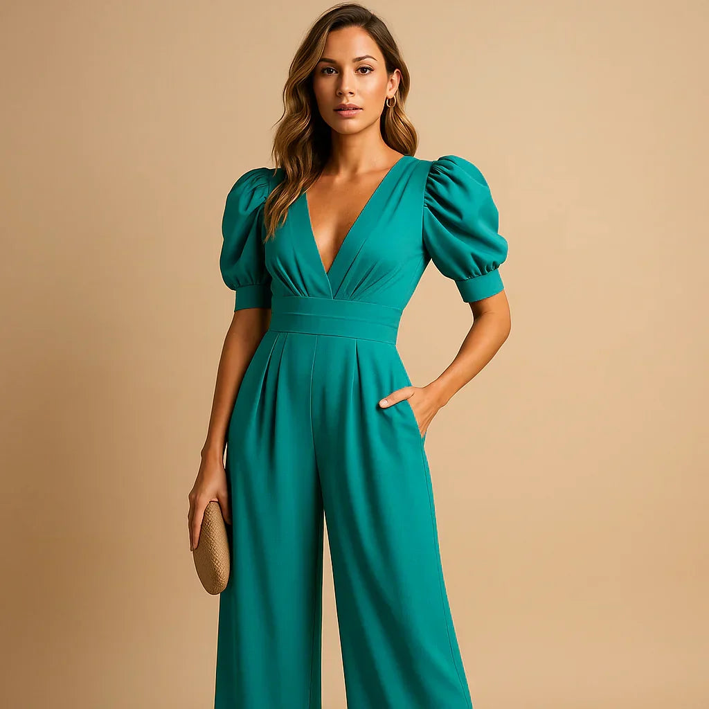 Puff Sleeve Jumpsuit