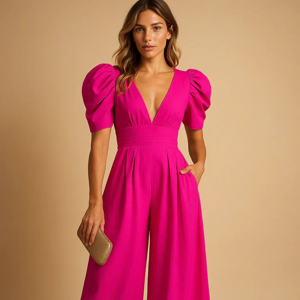Puff Sleeve Jumpsuit