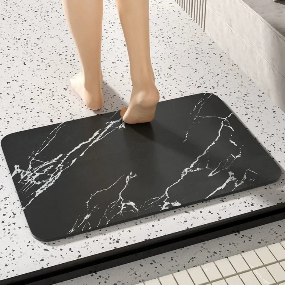 Quick-Drying Diatomaceous Earth Stone Bath Mat Non-Slip Marble Rug