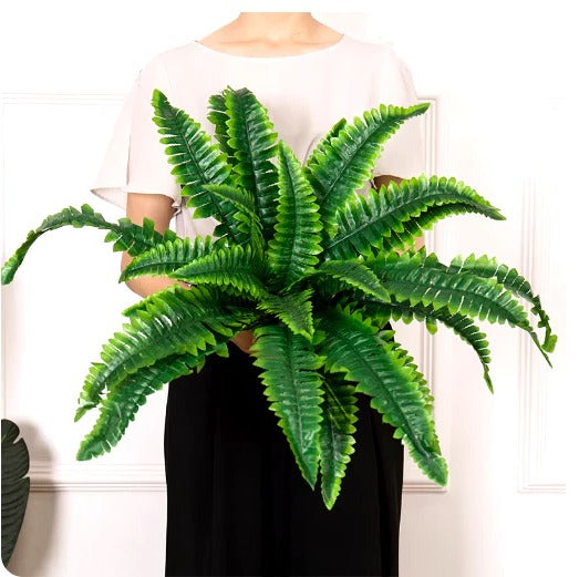 Realistic Outdoor Boston Fern – UV-Protected Artificial Plant