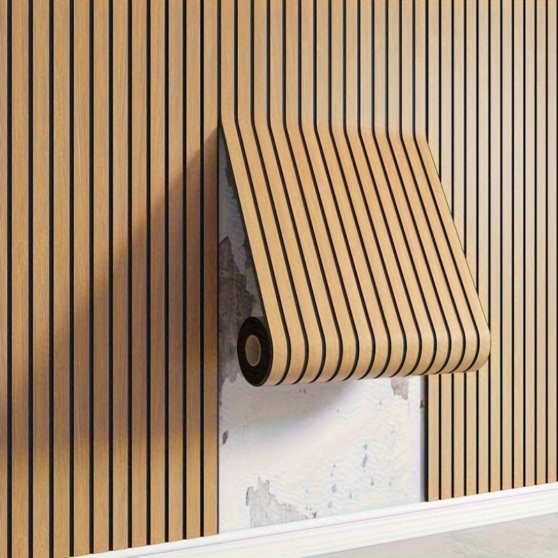 Realistic Self-Adhesive 3D Wood Wall Panels