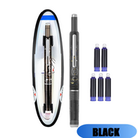 Retractable and Refillable Fountain Pen with Ink Cartridges
