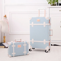 Retro Hardshell Suitcase Set with Wheels and Combination Lock