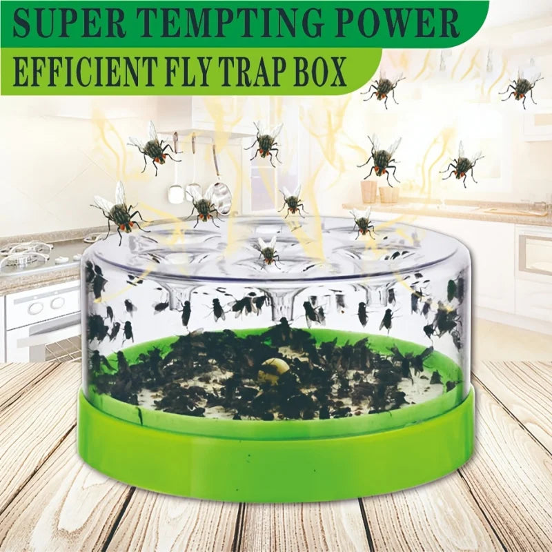 Reusable & Non-Toxic Fly Trap with 7 Entrances - Non-Electric & Chemical-Free for Effective Fly Control