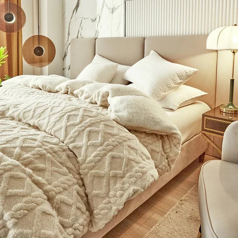 Reversible Cashmere-Look Duvet Cover