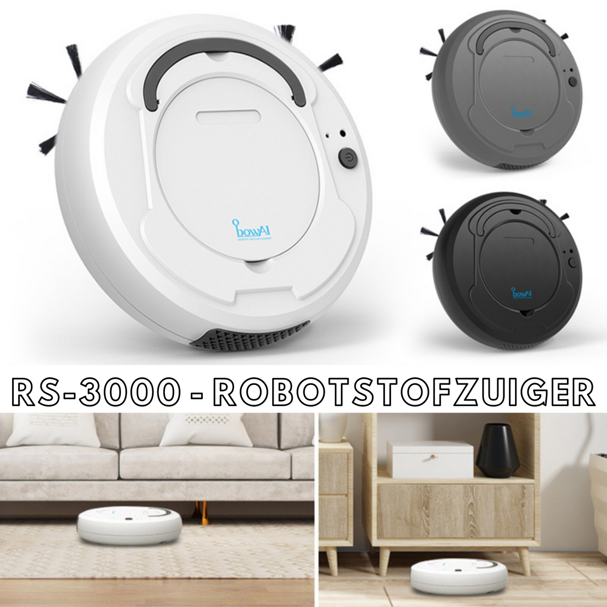 Robot Vacuum Cleaner | 3-in-1 Smart Automatic Vacuum Cleaner for Every Household