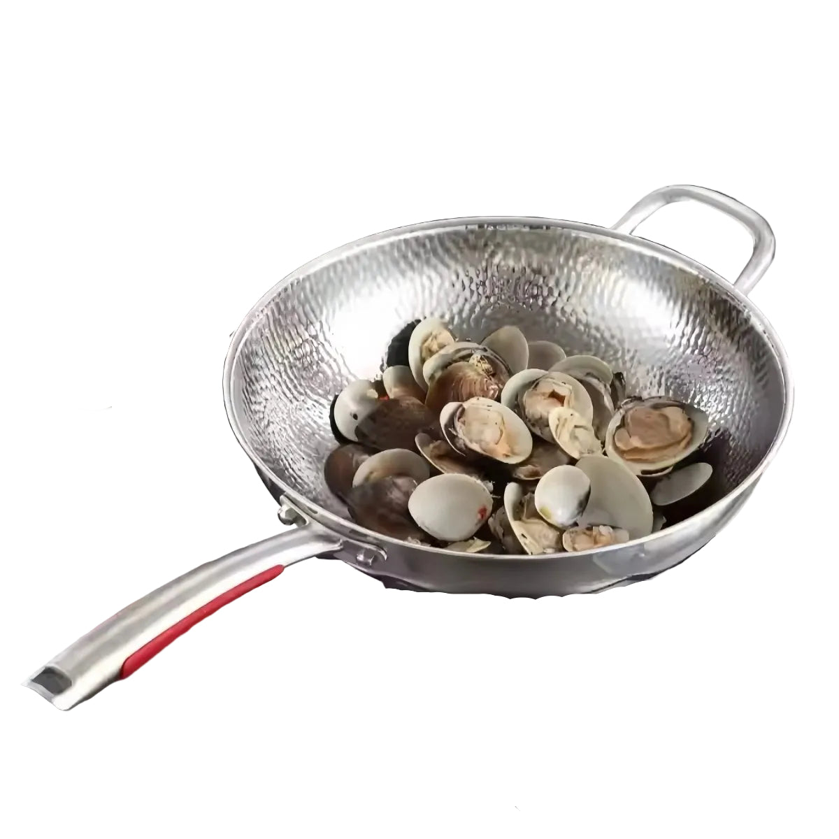 Round-Bottom Induction Wok Pan for Stir-Frying and Frying