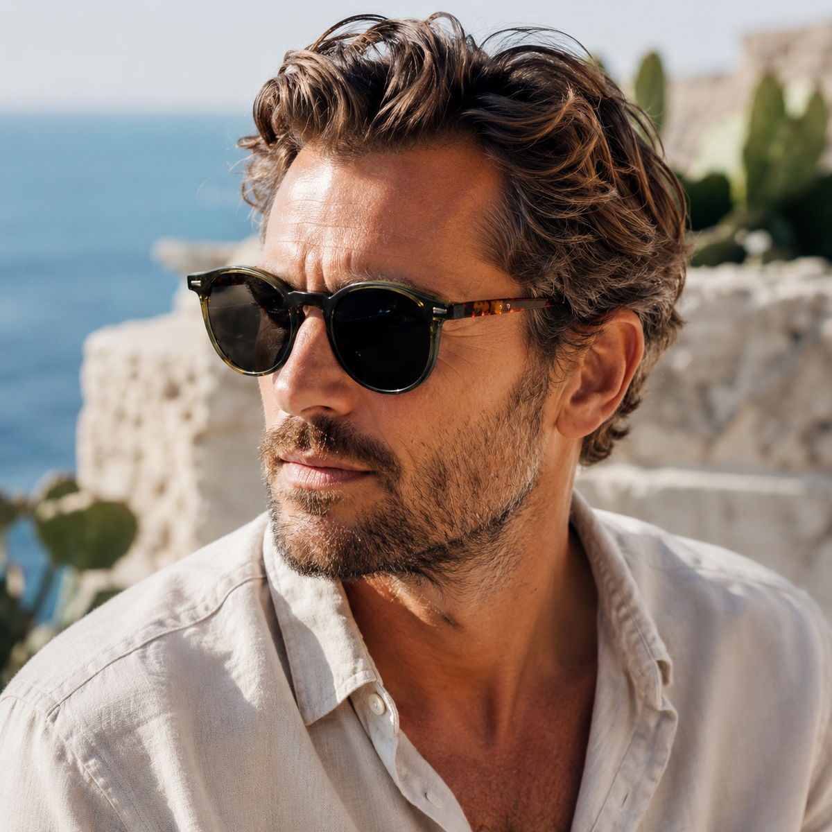 Round Polarized Retro Sunglasses – UV400