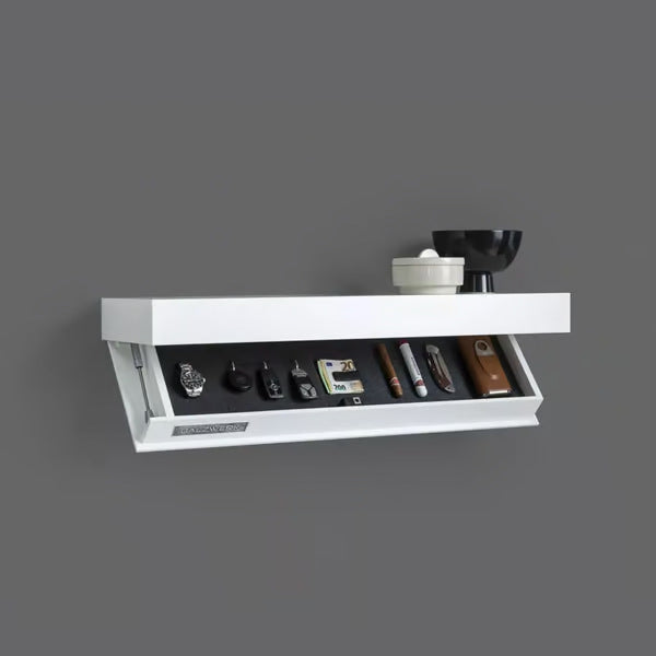 Secret Shelf with Hidden Storage Compartment for Valuables