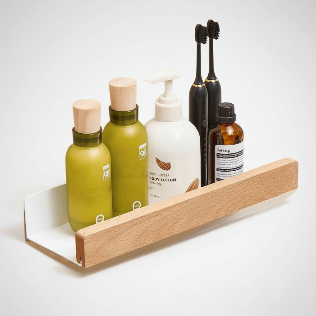 Self-Adhesive Wall Shelf - AquaWood