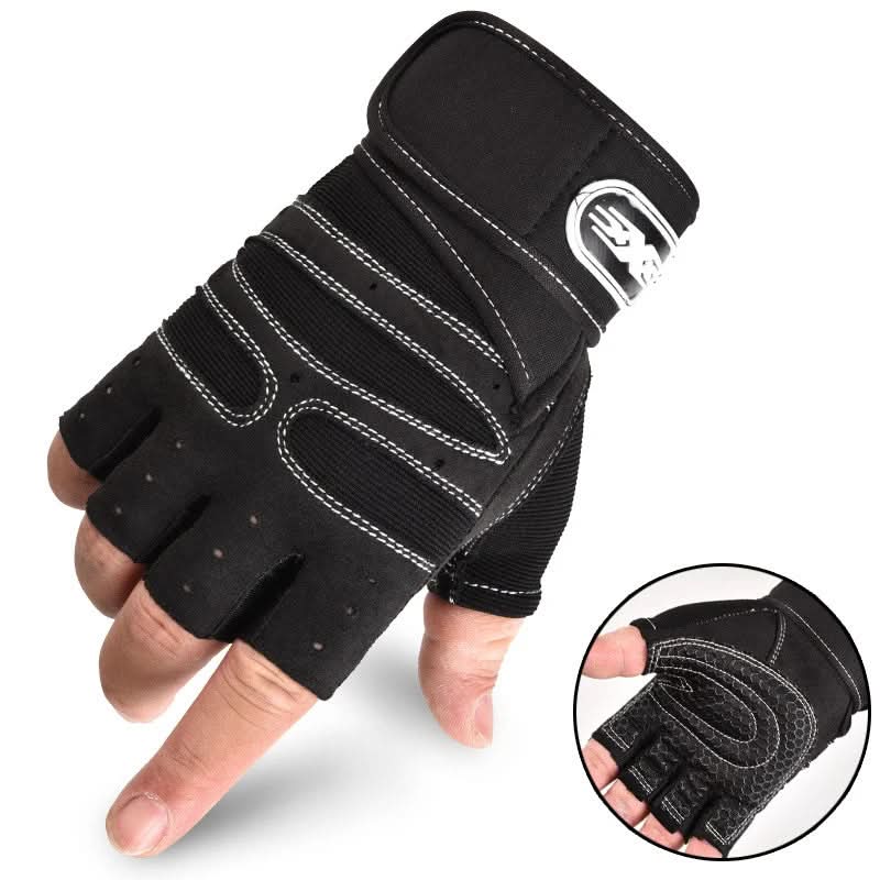 Shockproof Workout Gloves with Wrist Support for Weight Training, Fitness, and Cycling