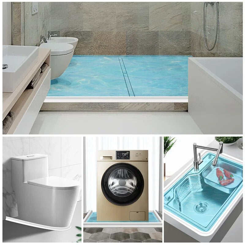 Silicone Shower Water Barrier