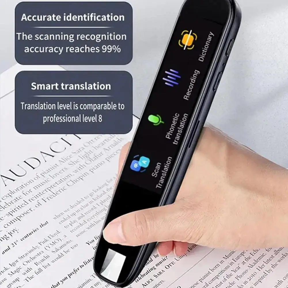 Smart Scan Translation Pen with Offline Scanning and Support for 123 Languages