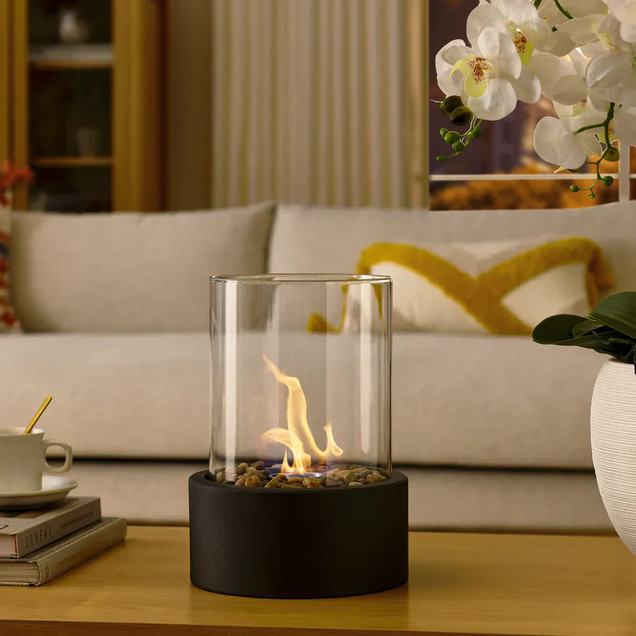 Smokeless Glass Tabletop Fireplace – Indoor & Outdoor