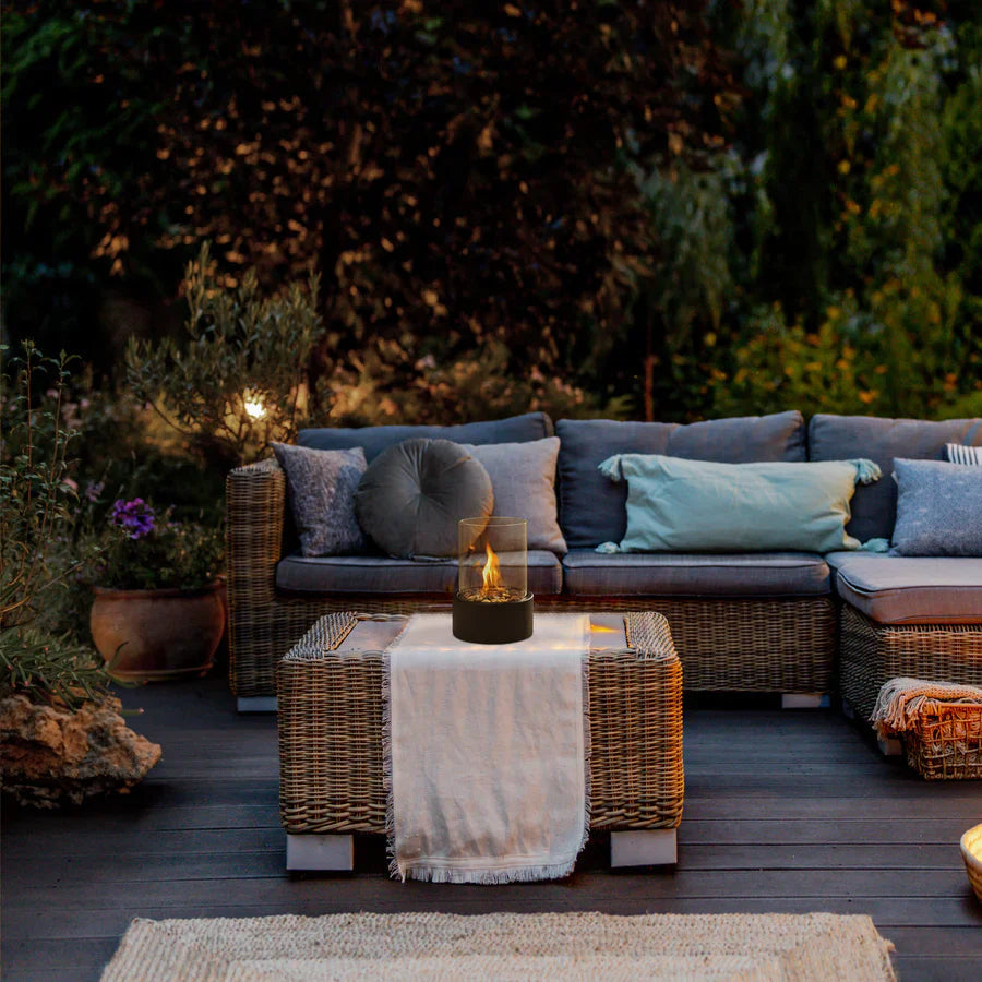 Smokeless Glass Tabletop Fireplace – Indoor & Outdoor