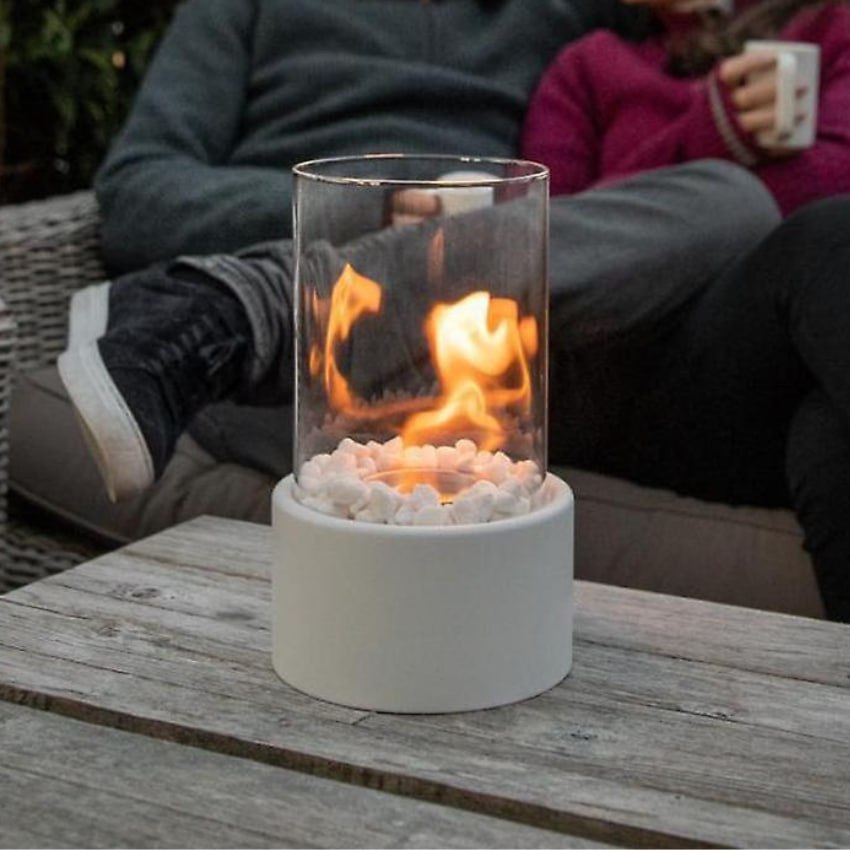 Smokeless Glass Tabletop Fireplace – Indoor & Outdoor