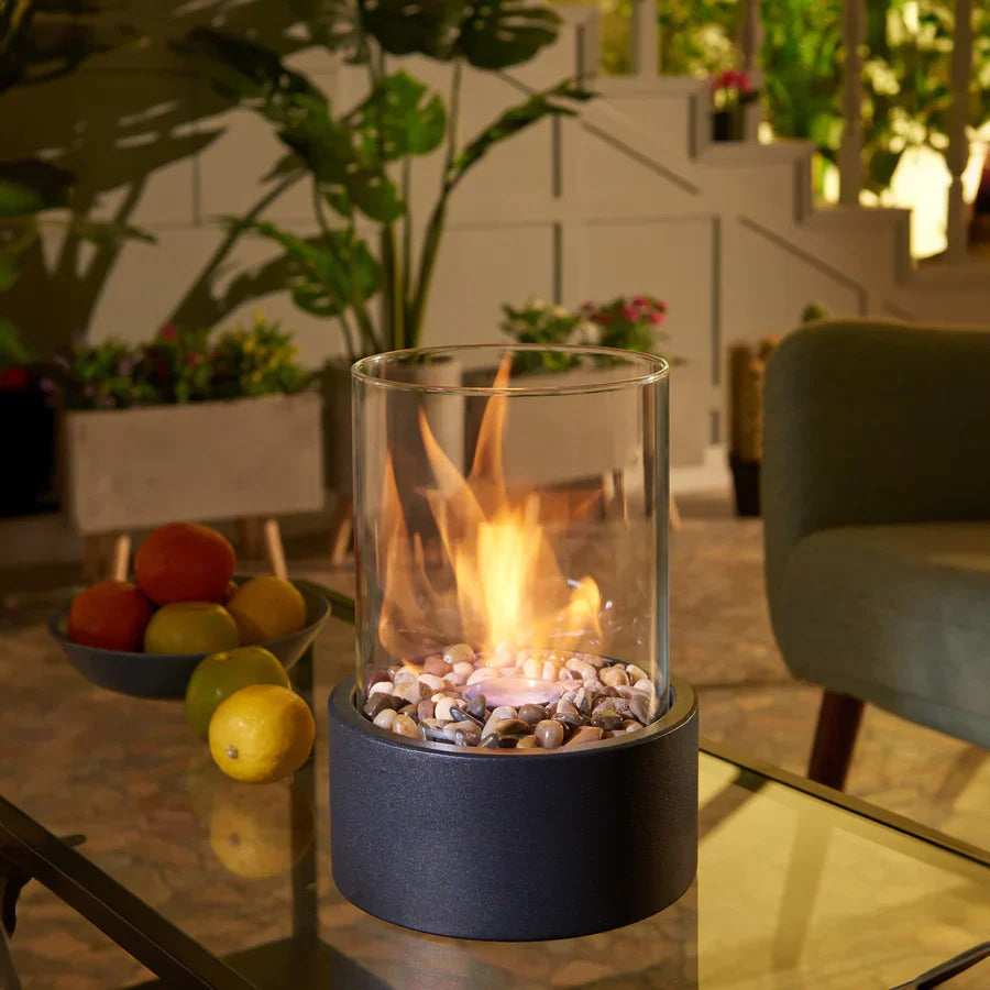 Smokeless Glass Tabletop Fireplace – Indoor & Outdoor
