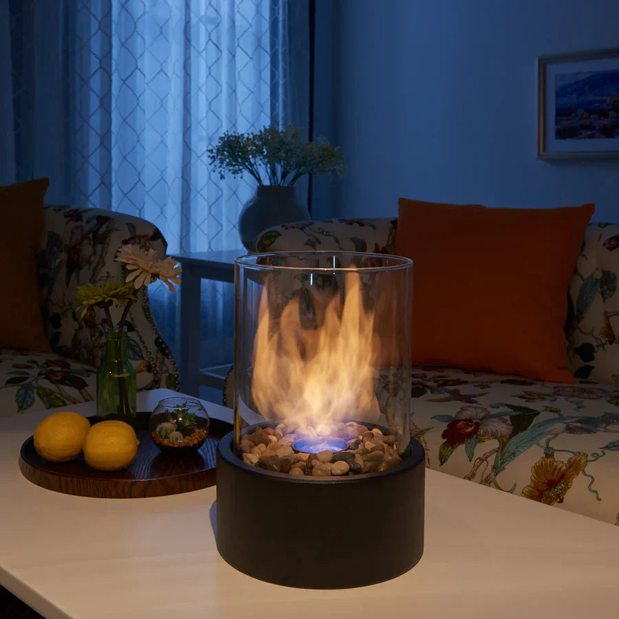 Smokeless Glass Tabletop Fireplace – Indoor & Outdoor