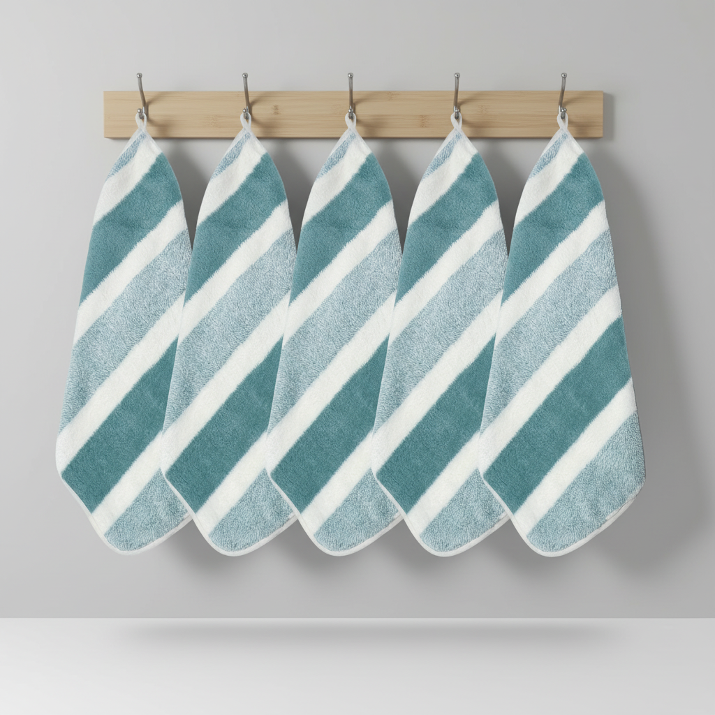 Soft Absorbent Coral Fleece Towel Set