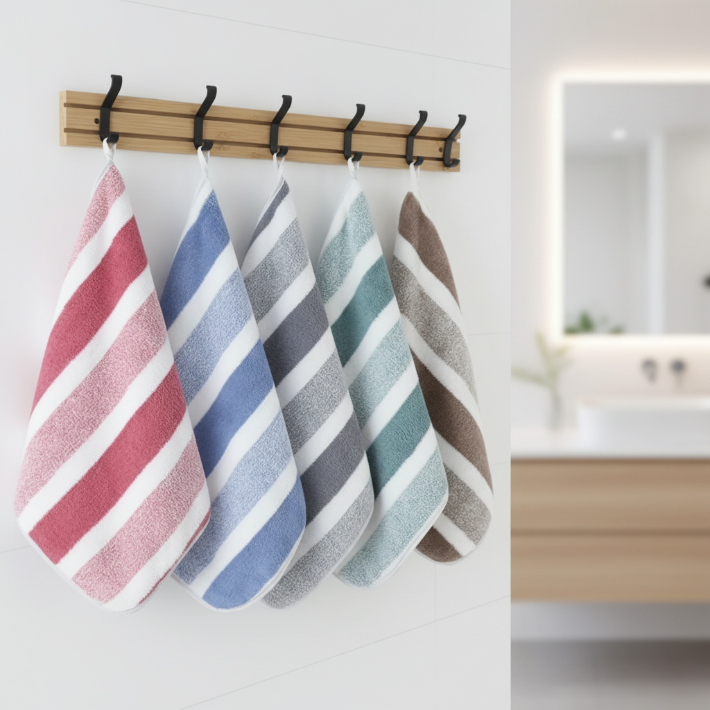Soft Absorbent Coral Fleece Towel Set