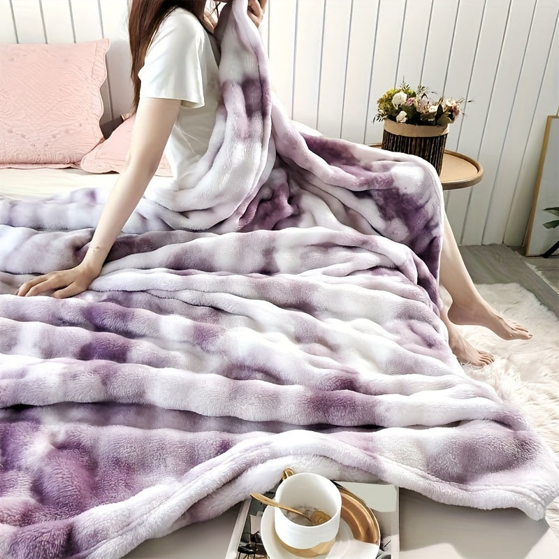Soft and Warm All-Season Fleece Blanket for Bed, Couch, and Outdoor Use